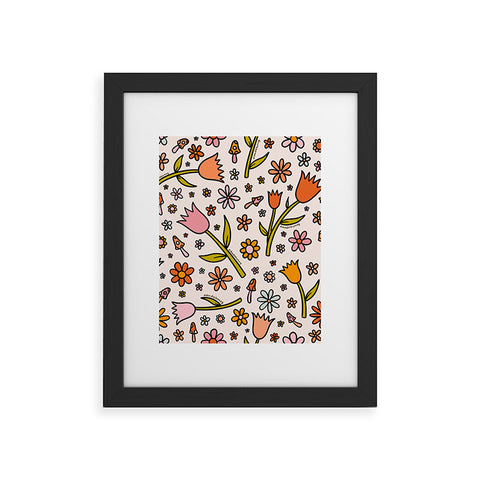 Doodle By Meg Tulip Print Framed Art Print