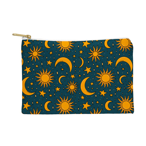 Doodle By Meg Vintage Sun and Star in Navy Pouch
