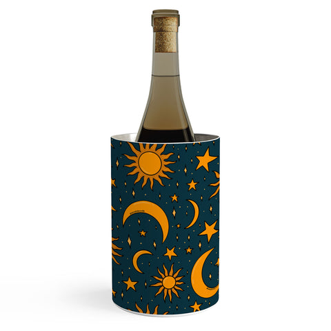 Doodle By Meg Vintage Sun and Star in Navy Wine Chiller