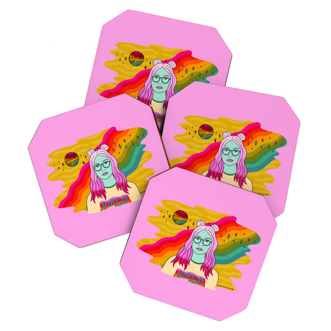 Doodle By Meg Virgo Babe Coaster Set