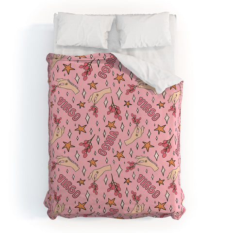 Doodle By Meg Virgo Lychee Print Duvet Cover