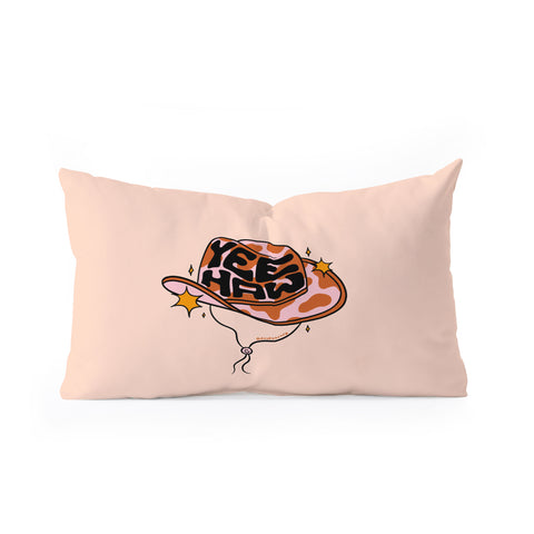 Doodle By Meg Yeehaw Cowboy Hat Oblong Throw Pillow
