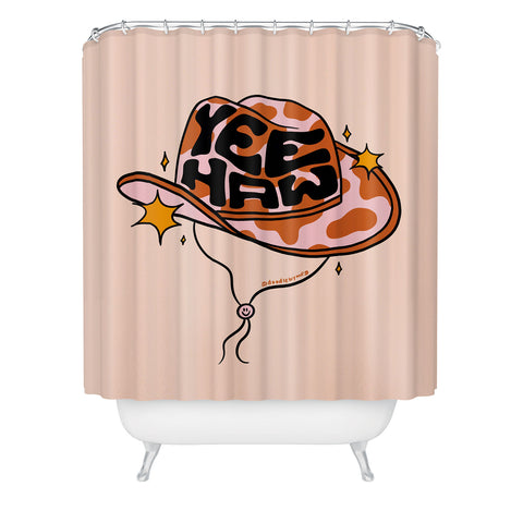 Doodle By Meg Yeehaw Cowboy Hat Shower Curtain