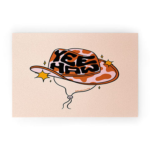 Doodle By Meg Yeehaw Cowboy Hat Welcome Mat