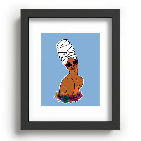 DorcasCreates Ayana in Blue Recessed Framing Rectangle