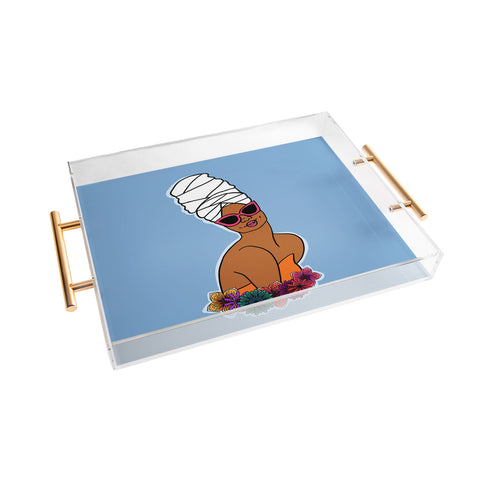 DorcasCreates Ayana in Blue Acrylic Tray