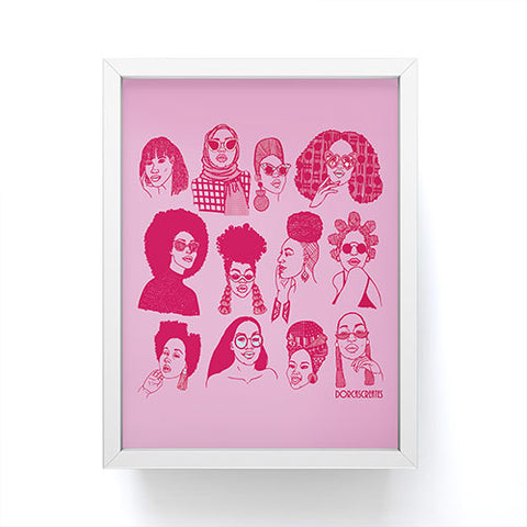 DorcasCreates Babes of Summer Framed Mini Art Print
