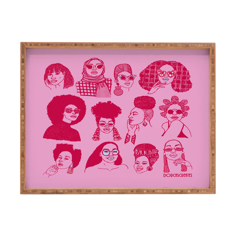 DorcasCreates Babes of Summer Rectangular Tray