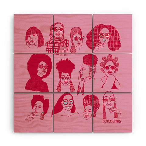 DorcasCreates Babes of Summer Wood Wall Mural