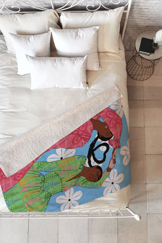 DorcasCreates Better Days I Fleece Throw Blanket