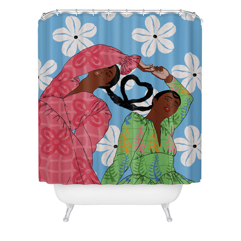 DorcasCreates Better Days I Shower Curtain