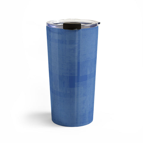 DorcasCreates Blue on Blue I Travel Mug