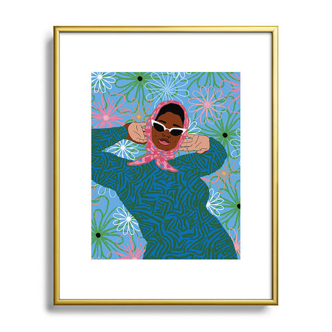 DorcasCreates Halima Metal Framed Art Print