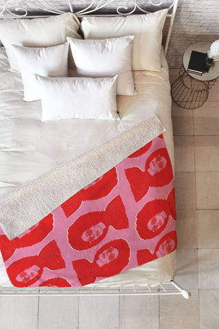 DorcasCreates Kara Pattern Fleece Throw Blanket