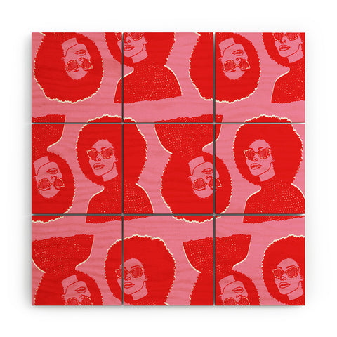 DorcasCreates Kara Pattern Wood Wall Mural