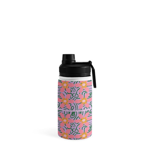 DorcasCreates Psychedelic Daisies Water Bottle