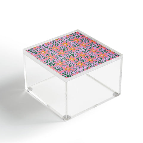 DorcasCreates Psychedelic Daisies Acrylic Box