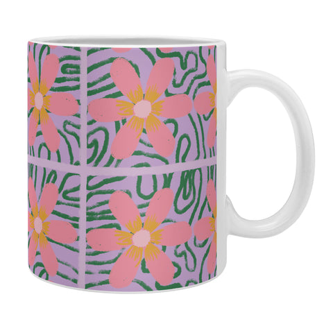 DorcasCreates Psychedelic Daisies Coffee Mug
