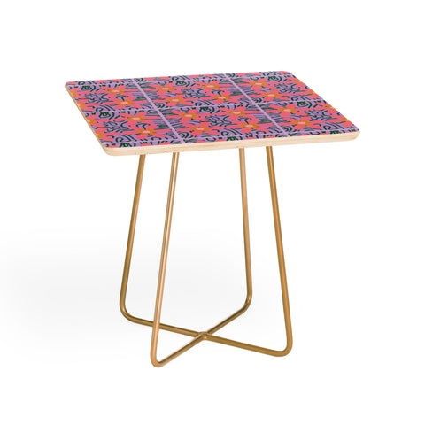 DorcasCreates Psychedelic Daisies Side Table