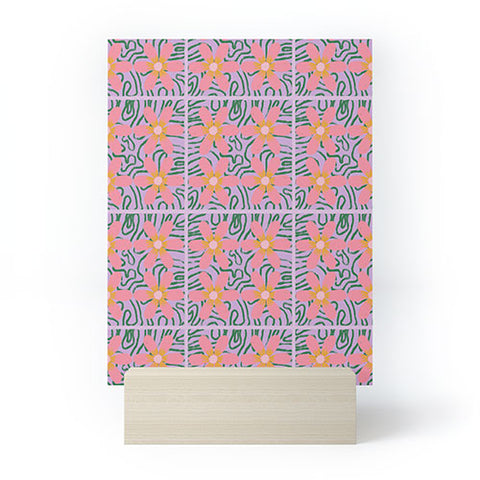 DorcasCreates Psychedelic Daisies Mini Art Print