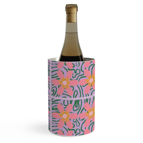 DorcasCreates Psychedelic Daisies Wine Chiller