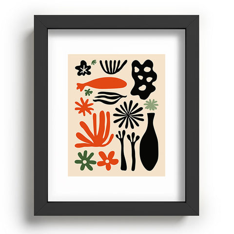 DorisciciArt Abstract botanic Recessed Framing Rectangle