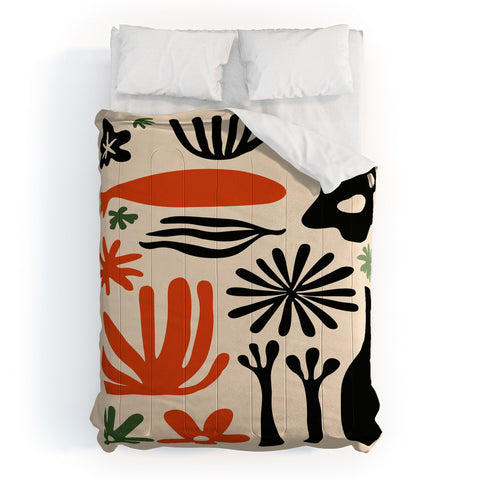 DorisciciArt Abstract botanic Comforter