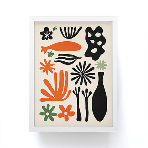 DorisciciArt Abstract botanic Framed Mini Art Print
