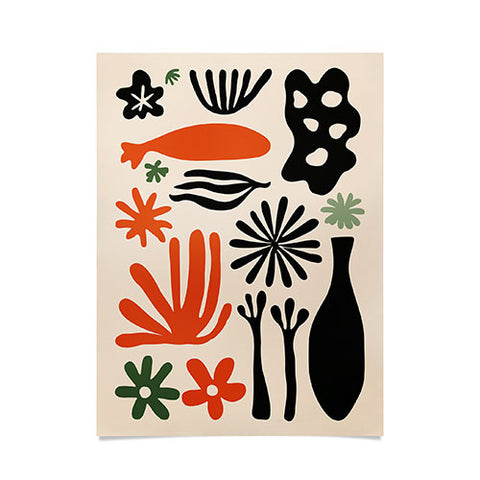 DorisciciArt Abstract botanic Poster