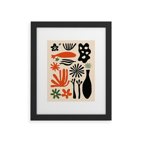 DorisciciArt Abstract botanic Framed Art Print