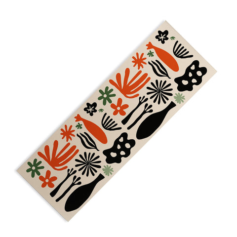 DorisciciArt Abstract botanic Yoga Mat