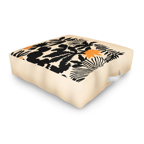 DorisciciArt Agave botanic Outdoor Floor Cushion