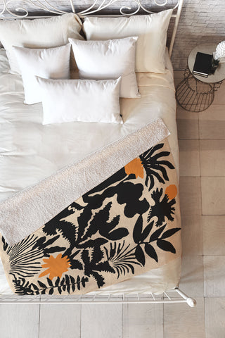 DorisciciArt Agave botanic Fleece Throw Blanket