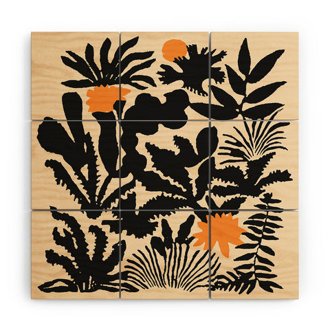 DorisciciArt Agave botanic Wood Wall Mural