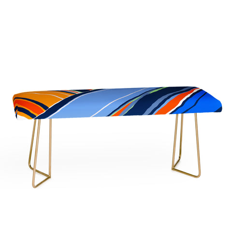 DorisciciArt autumn stripes Bench