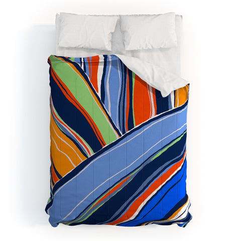 DorisciciArt autumn stripes Comforter