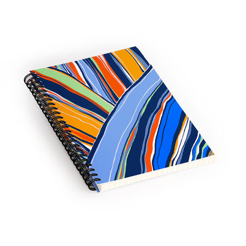 DorisciciArt autumn stripes Spiral Notebook