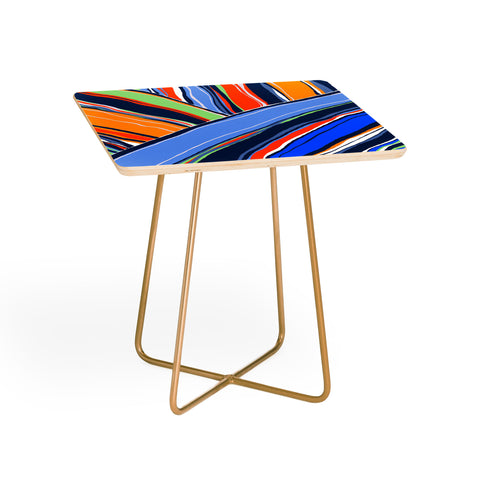 DorisciciArt autumn stripes Side Table