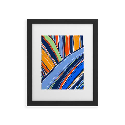 DorisciciArt autumn stripes Framed Art Print