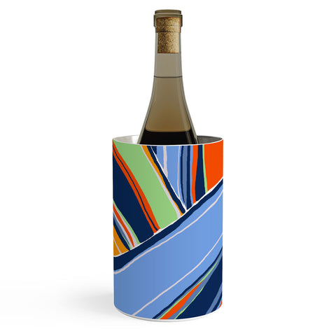 DorisciciArt autumn stripes Wine Chiller