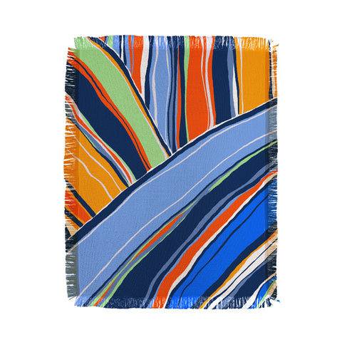 DorisciciArt autumn stripes Throw Blanket