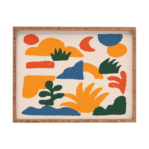 DorisciciArt boho forest Rectangular Tray