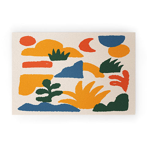 DorisciciArt boho forest Welcome Mat