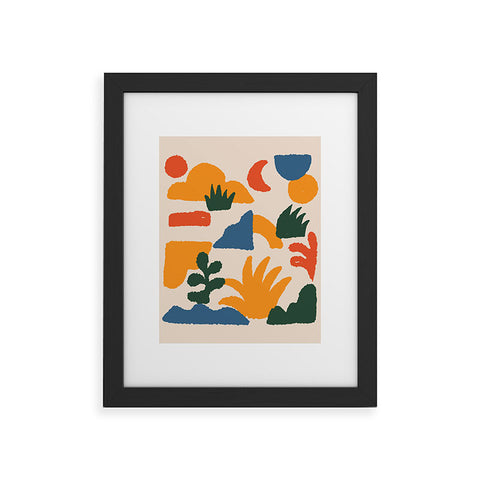 DorisciciArt boho forest Framed Art Print