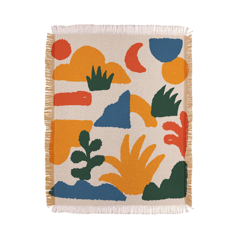 DorisciciArt boho forest Throw Blanket