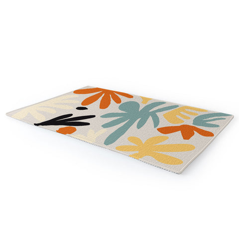 DorisciciArt Botanic market beige Area Rug