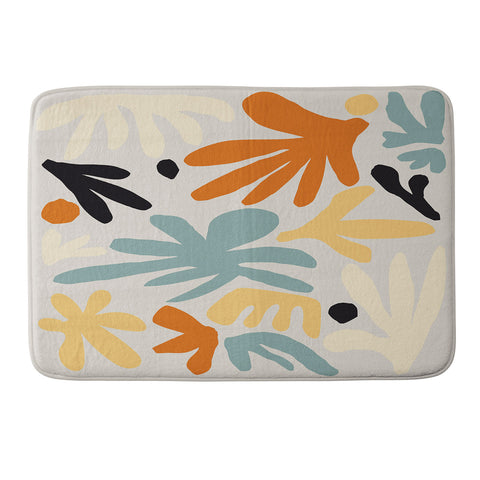 DorisciciArt Botanic market beige Memory Foam Bath Mat