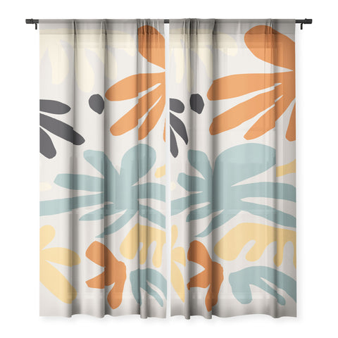 DorisciciArt Botanic market beige Sheer Non Repeat