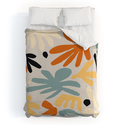 DorisciciArt Botanic market beige Duvet Cover