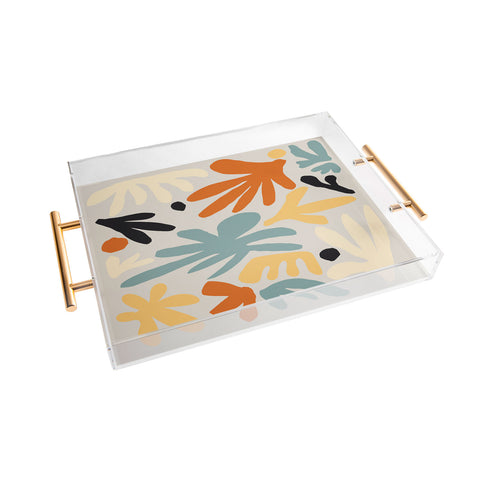 DorisciciArt Botanic market beige Acrylic Tray